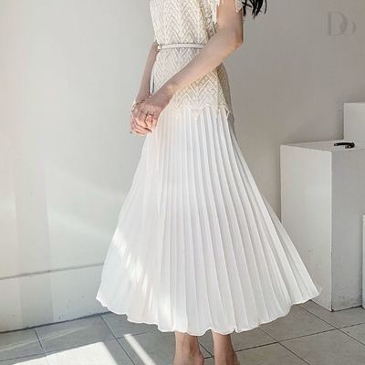 ホワイト/スカート／単品