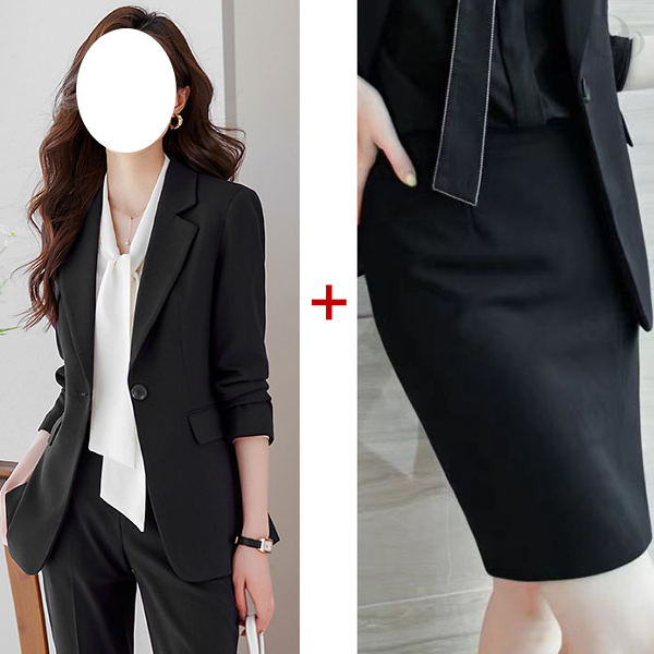 ブラック/スーツ+スカート